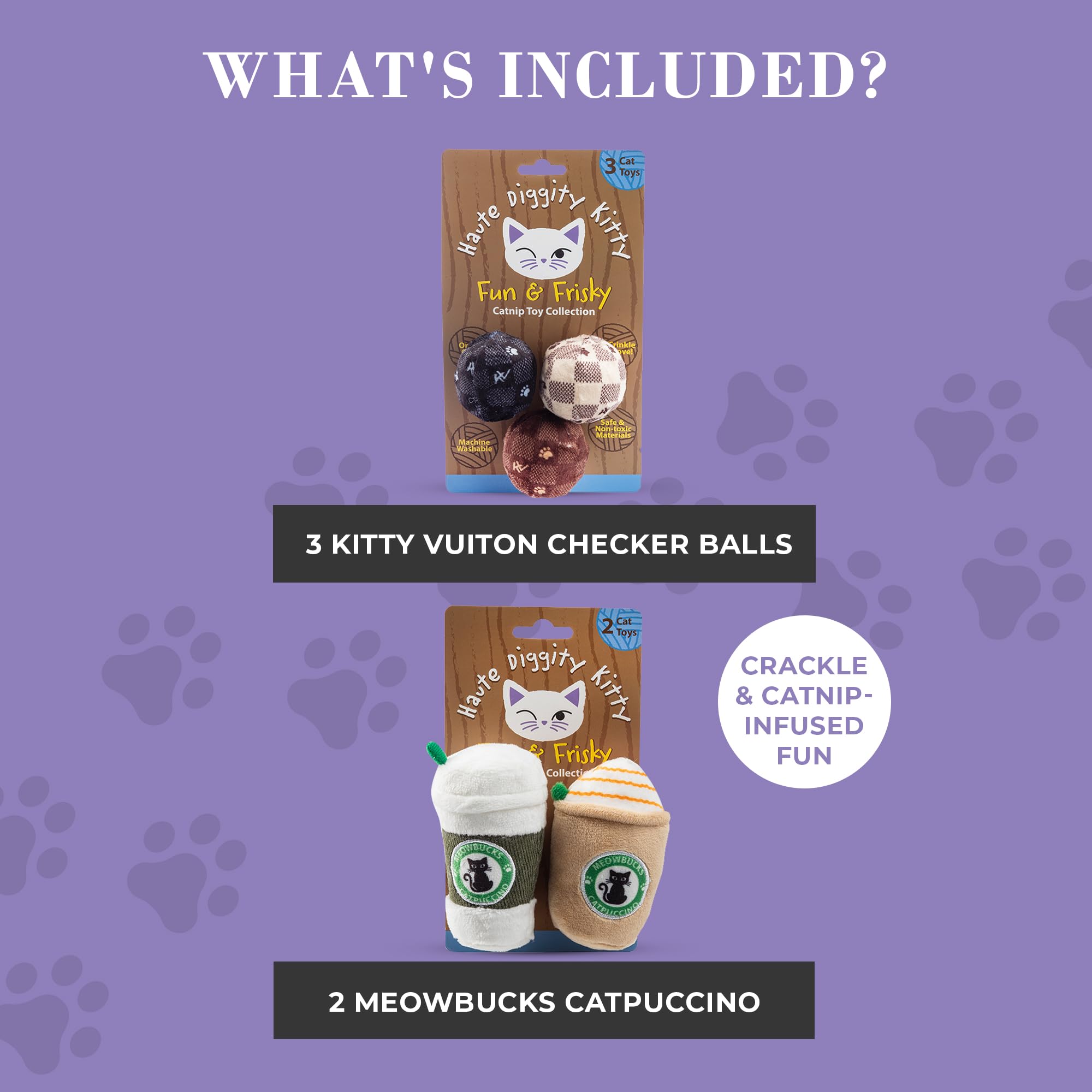 Juguetes de terciopelo Haute Diggity Kitty: tacto suave para abrazos y juego