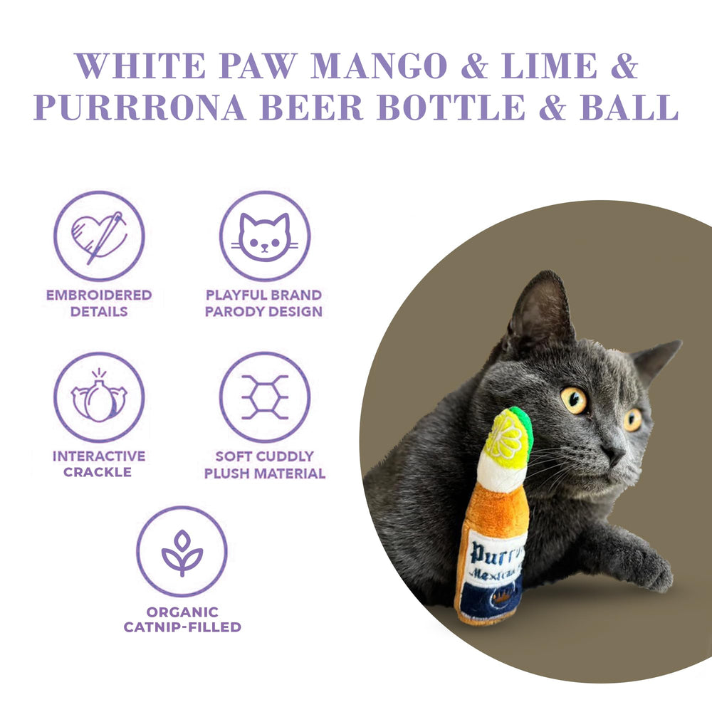 Haute Diggity Kitty Purrrona Bola de peluche: juego de búsqueda y persecución.