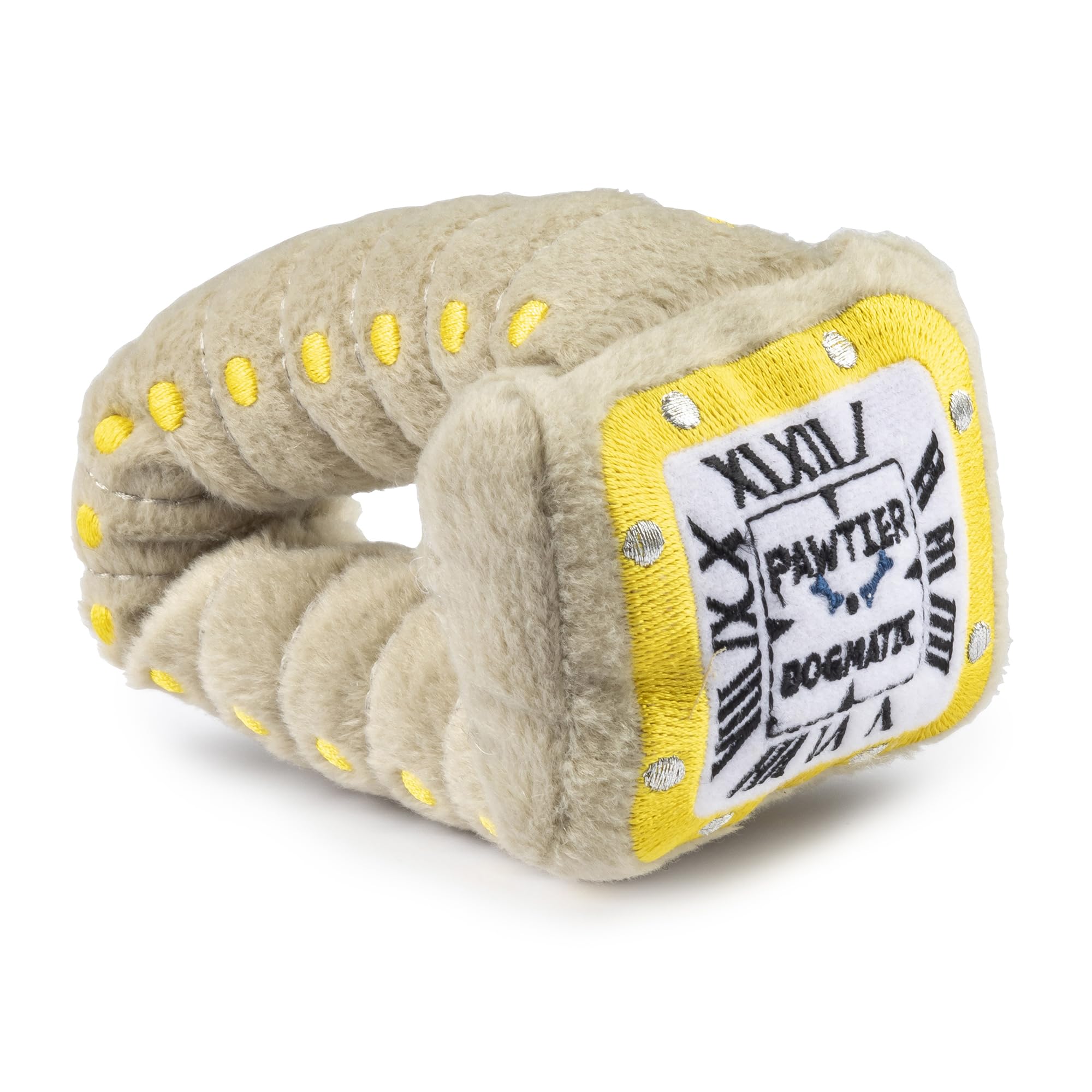 Pawtier Watch de Haute Diggity Dog, exterior marrón-dorado suave, ideal para juego diario.