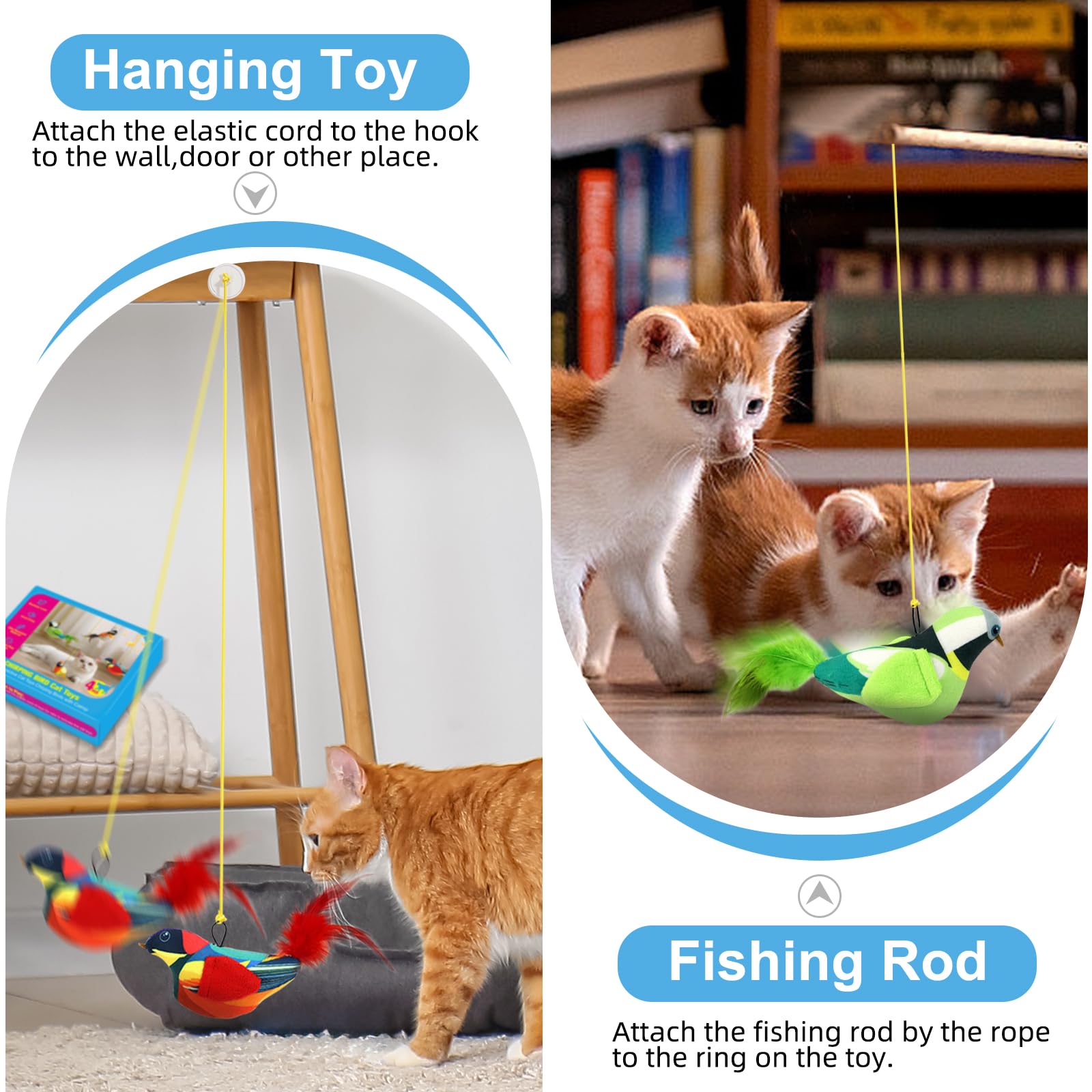 Juguetes para interiores Havenfly ideal para ejercitar gatos dentro de casa.