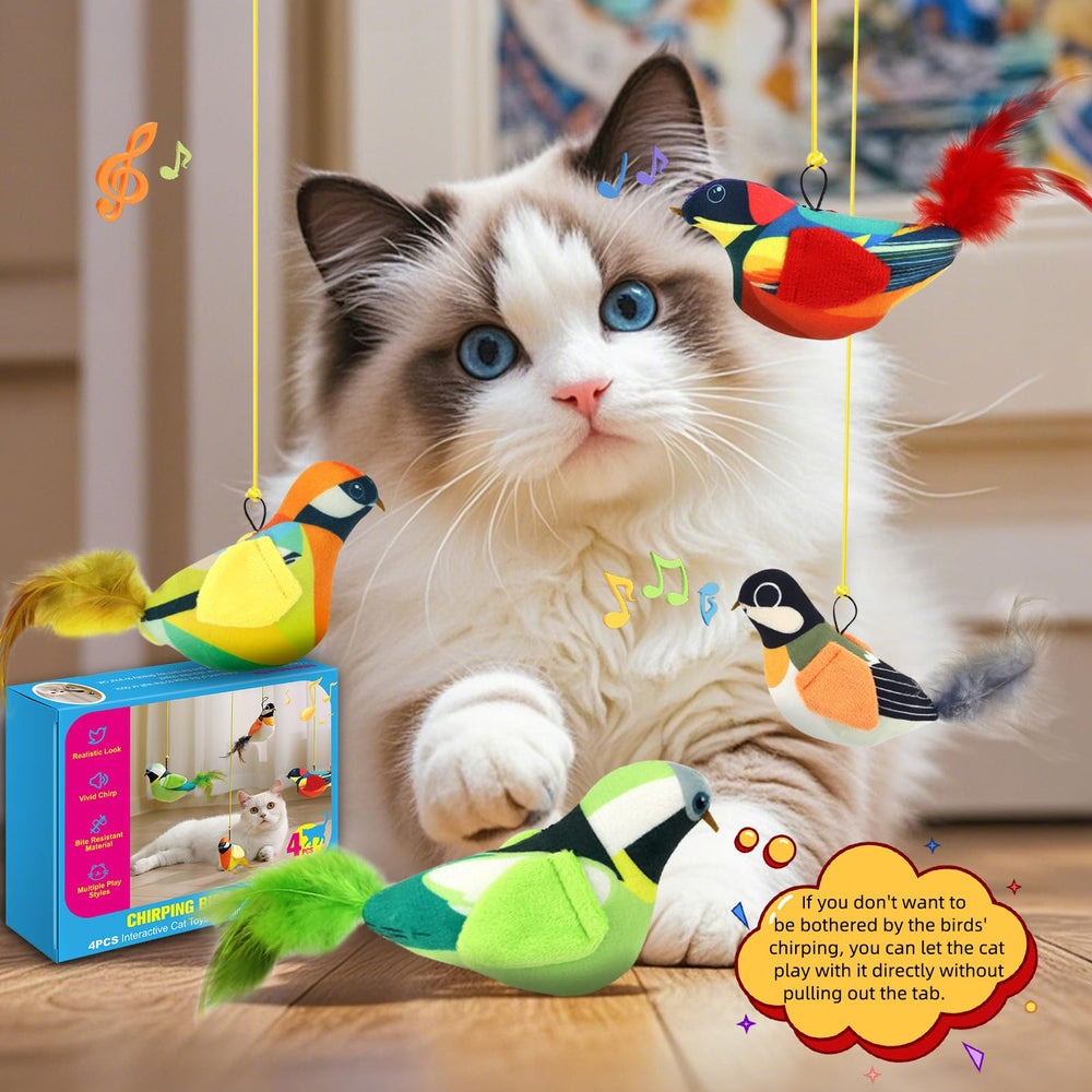 Conjunto Havenfly de 4 aves interactivos para diversion diaria.