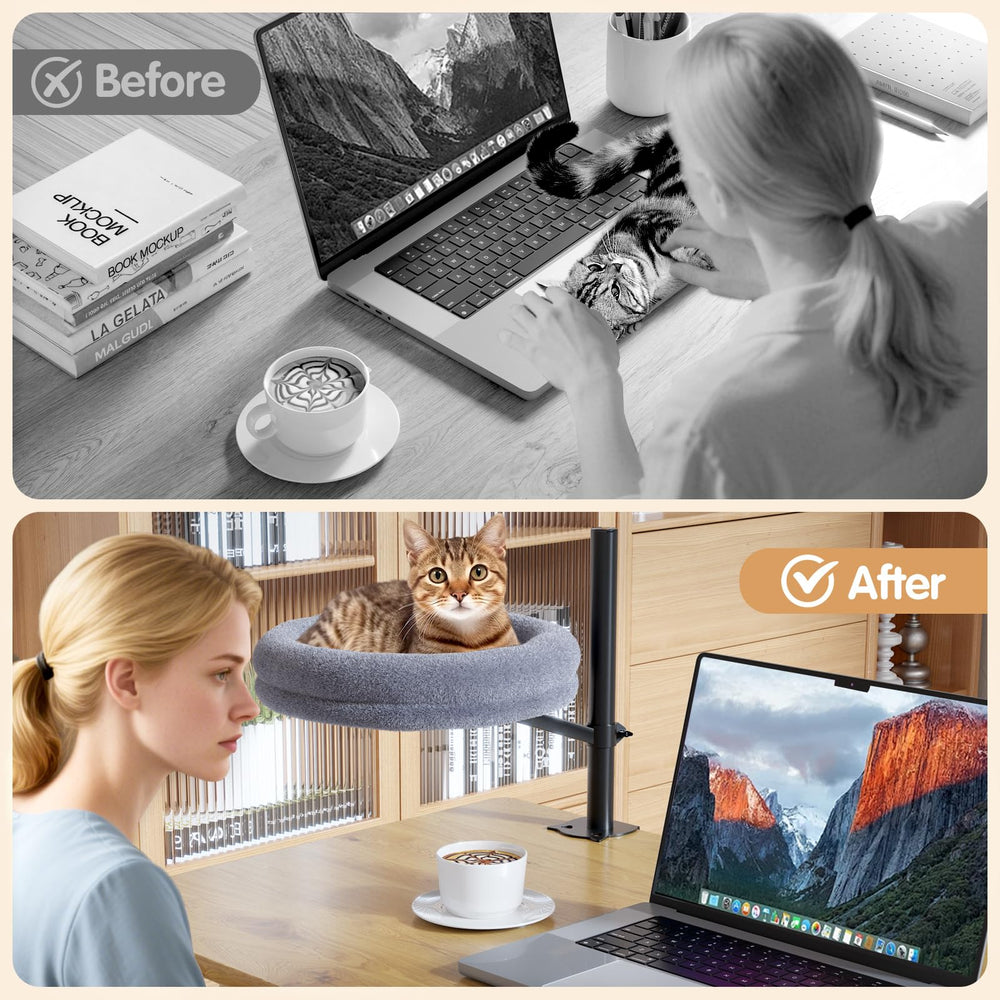 HavenlyYouth: cama para gato con ajuste de altura para mayor comodidad