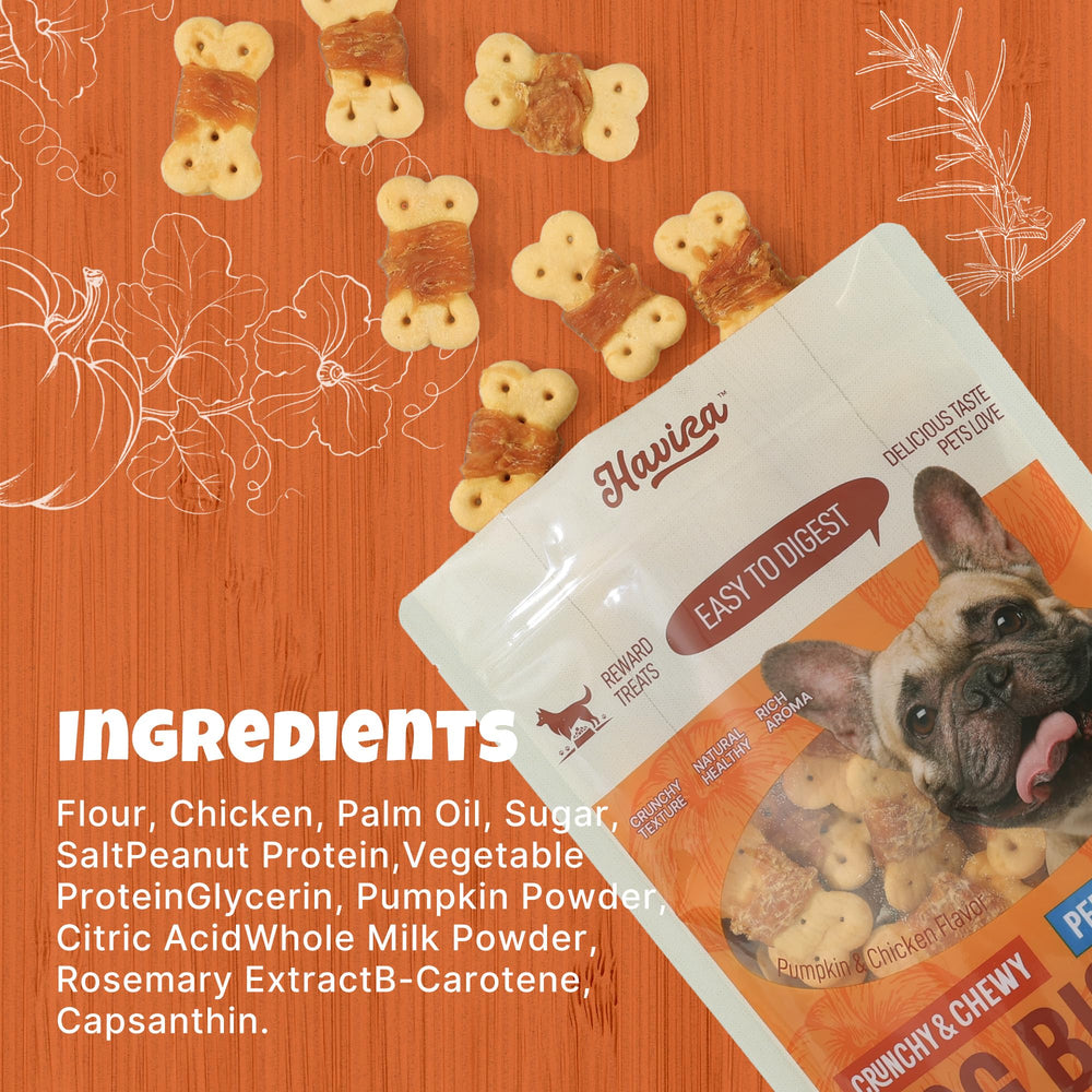 Havira ingredientes naturales y vitaminas para perros activos.
