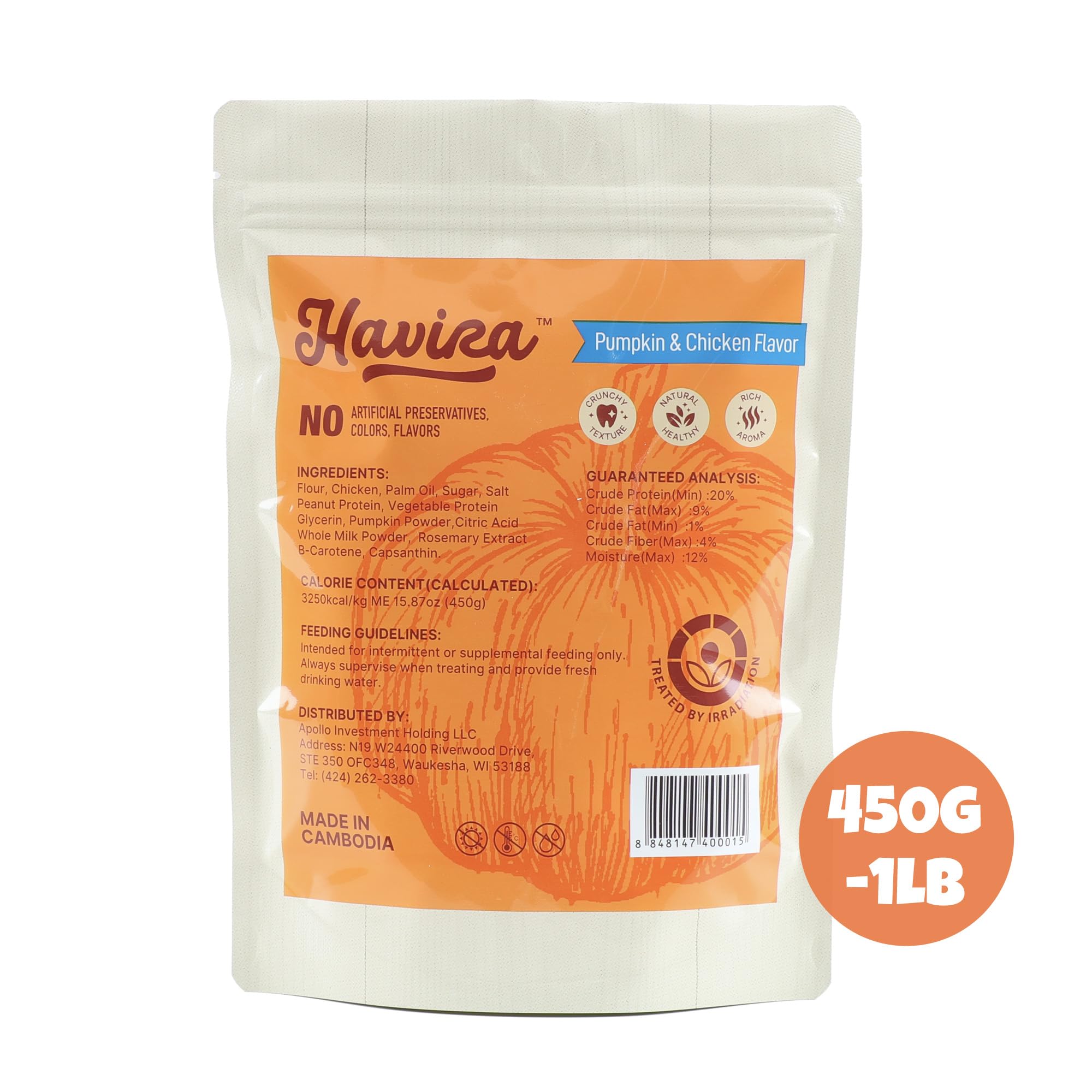 Havira snacks de calabaza para digestión saludable.