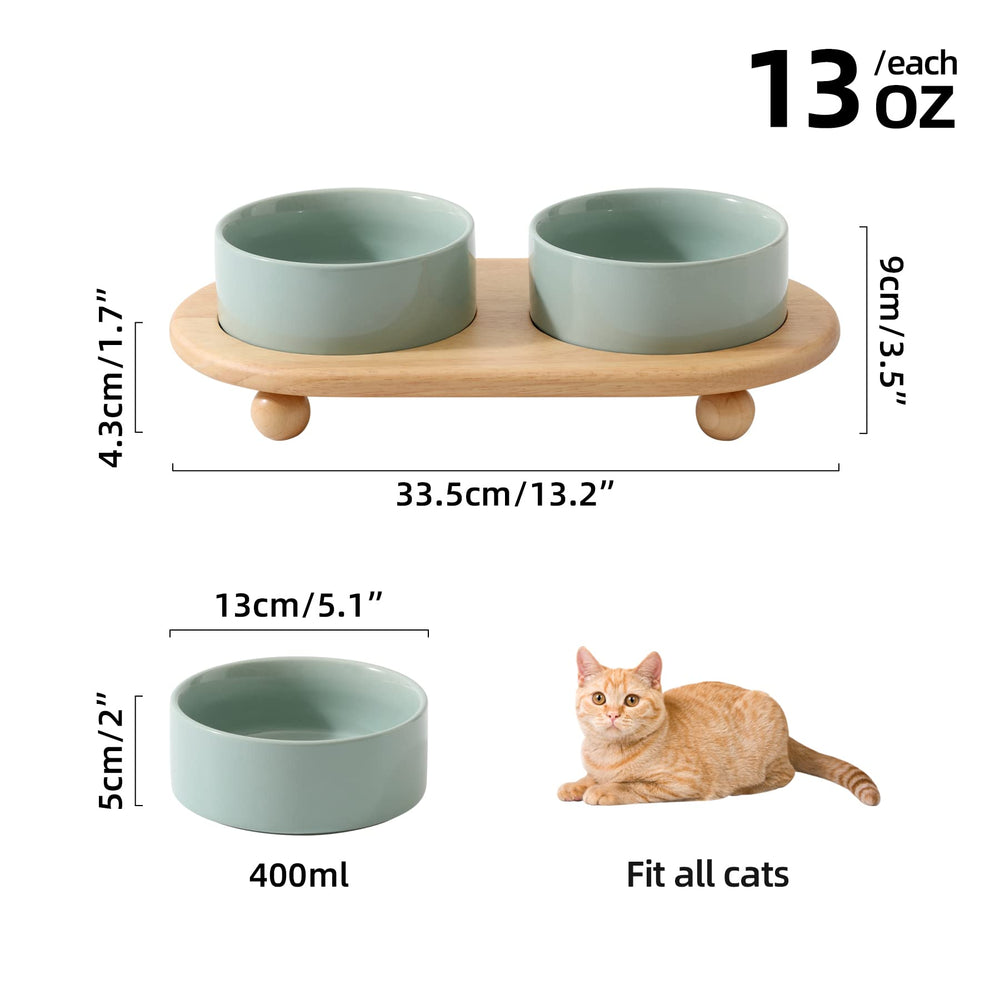 Havniva: tazón cerámico para comida, compatible con comida húmeda o seca