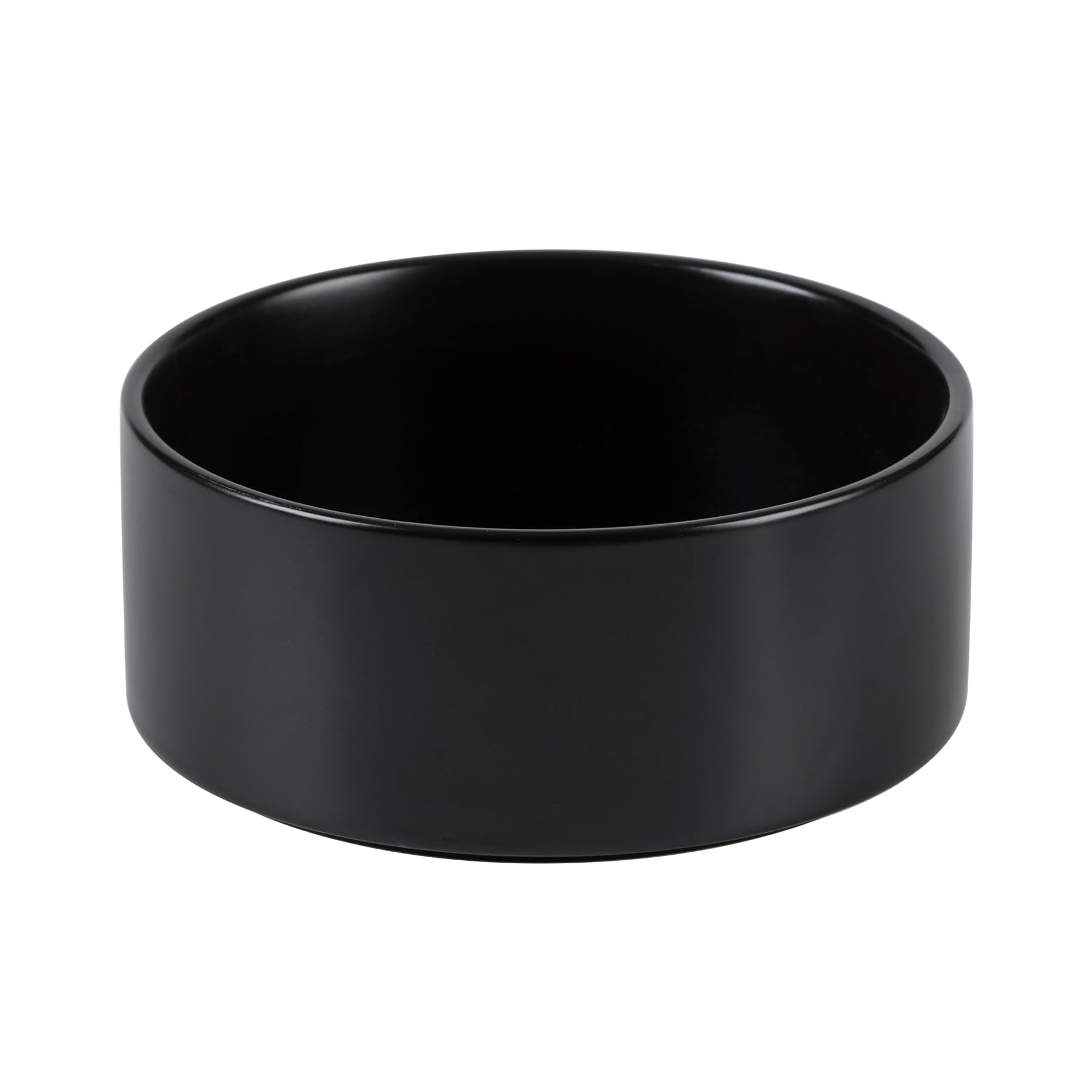 Havniva cuenco cerámico para perro mediano, vista frontal, ideal para comidas diarias.