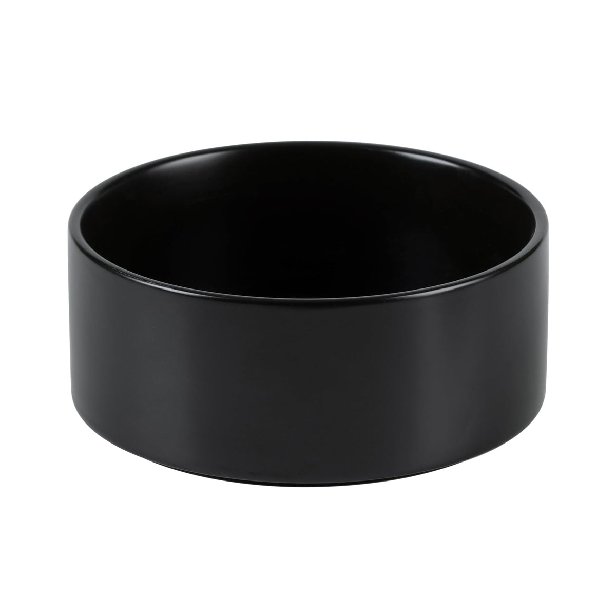 Havniva cuenco cerámico para perro mediano, vista frontal, ideal para comidas diarias.