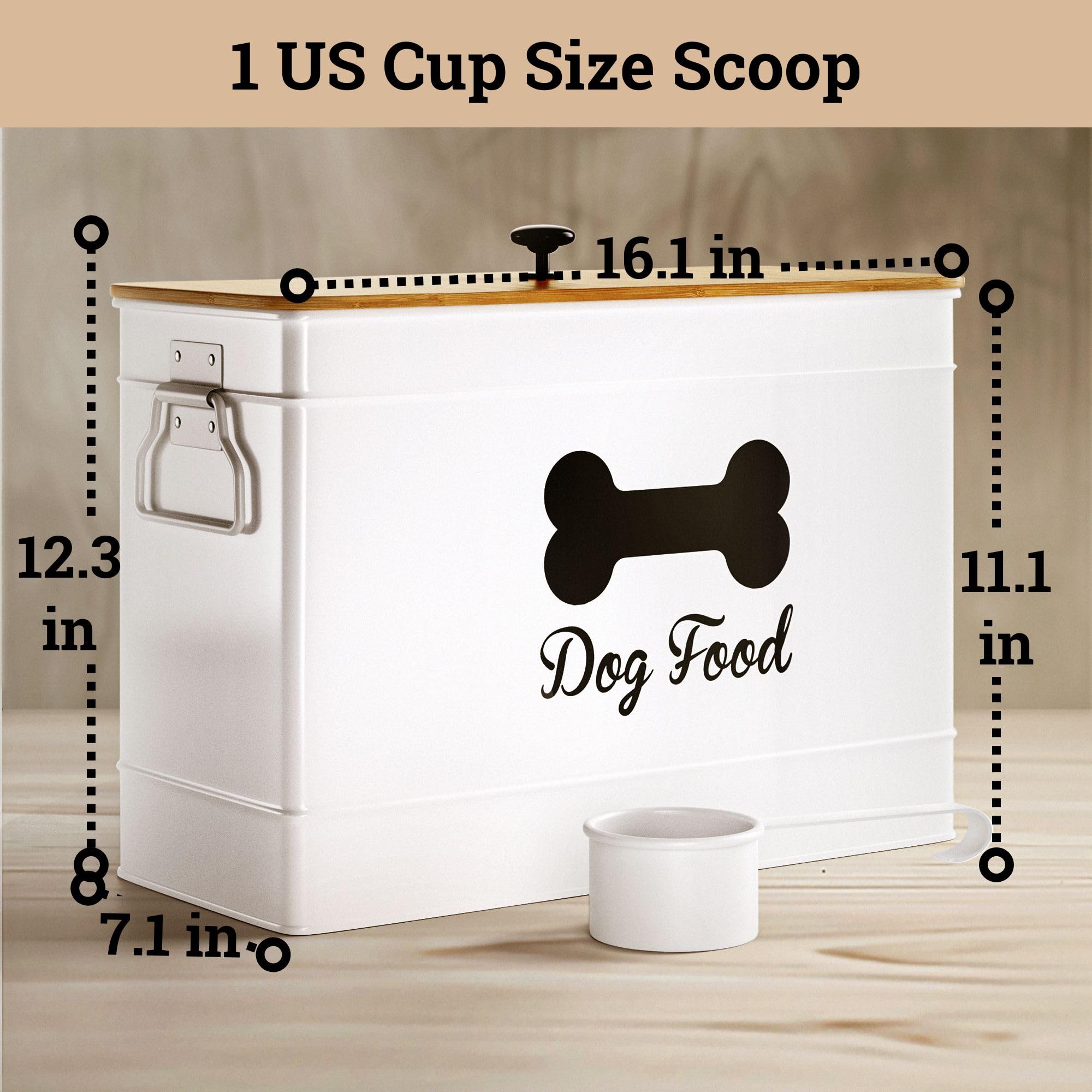 HB Design Co. Contenedor para perros en estante, práctico y duradero.