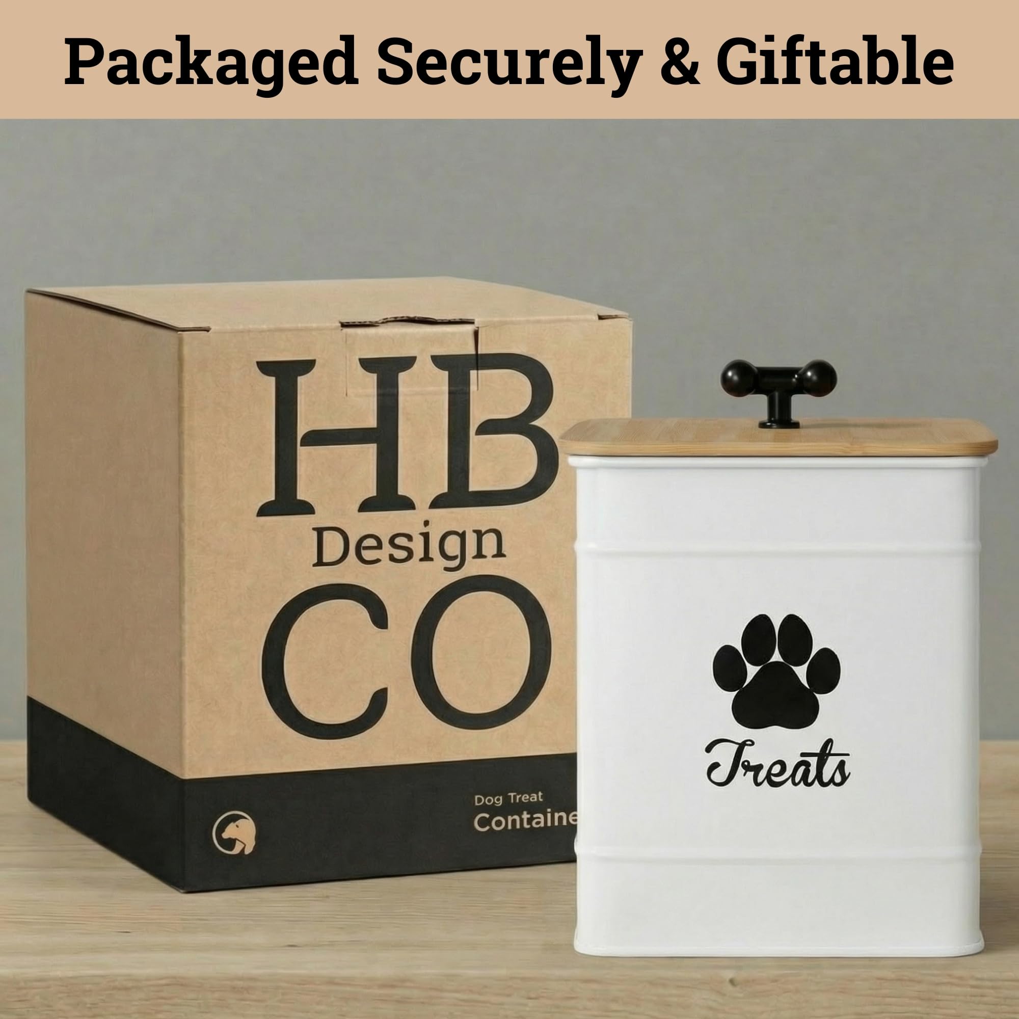 HB Design Co guardar golosinas de perros en la cocina