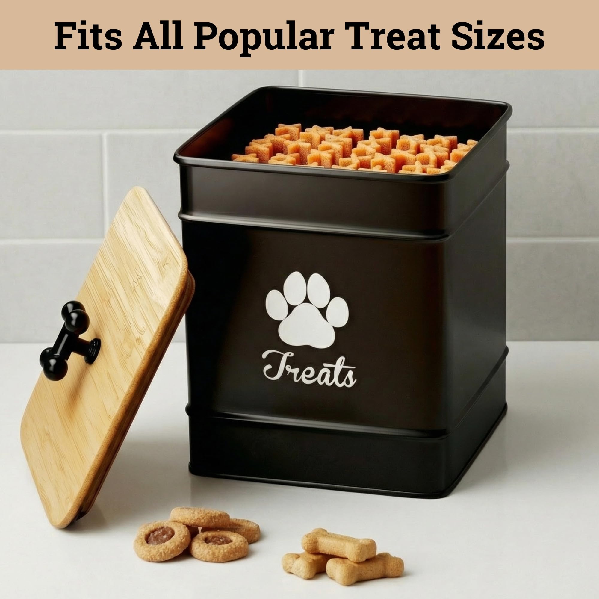 HB Design Co Jarra para alimentos de mascotas con diseño práctico.