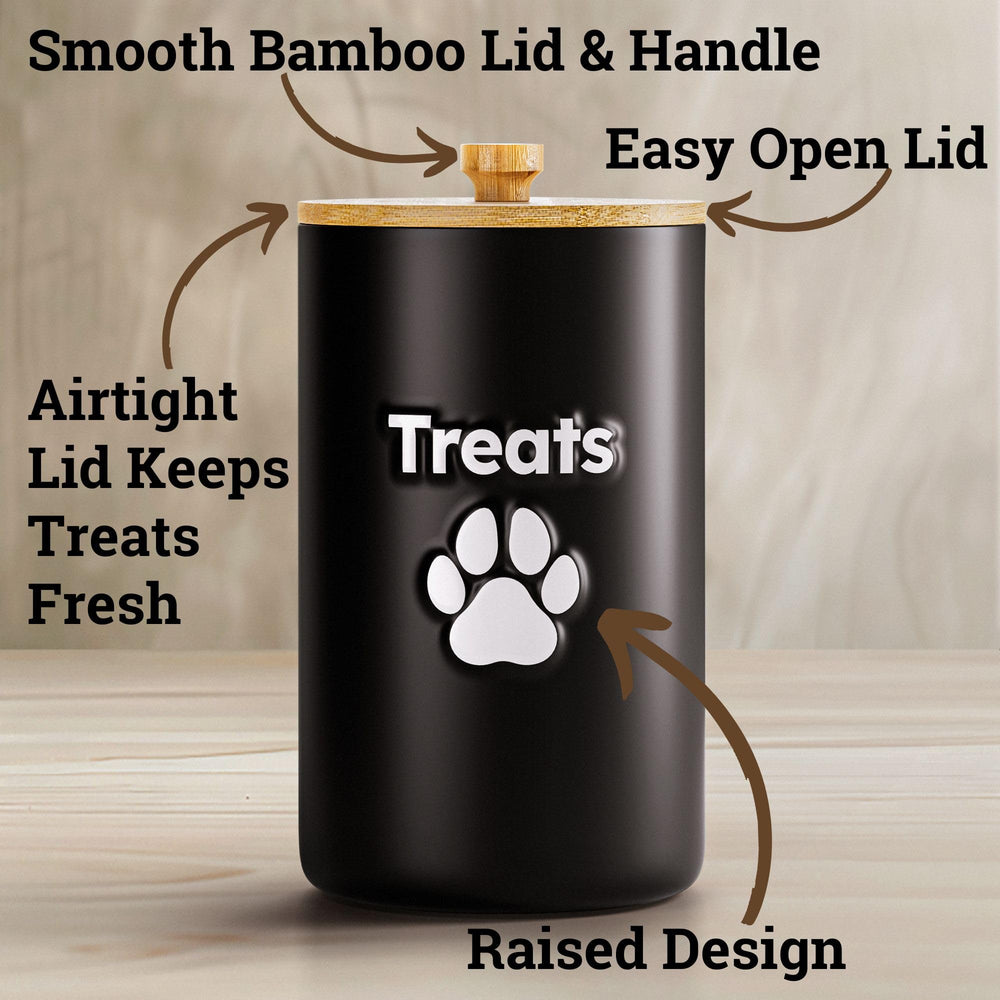 HB Design Co tapa bambu hermetica para mantener las golosinas frescas.