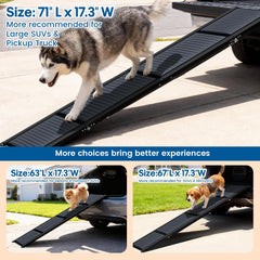Rampa de aluminio HBTower con estabilidad hasta 250 libras para perros grandes