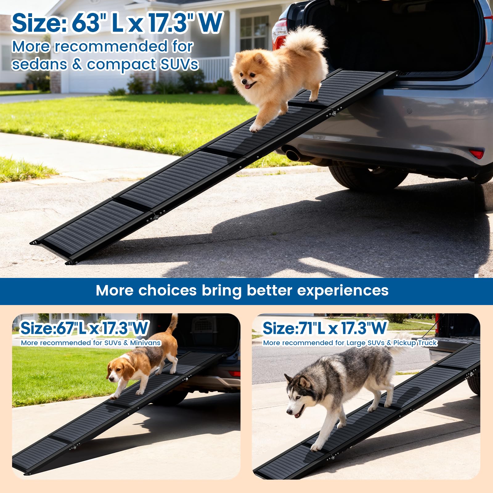 HBTower rampa 250 libras: capacidad estable para mascotas grandes