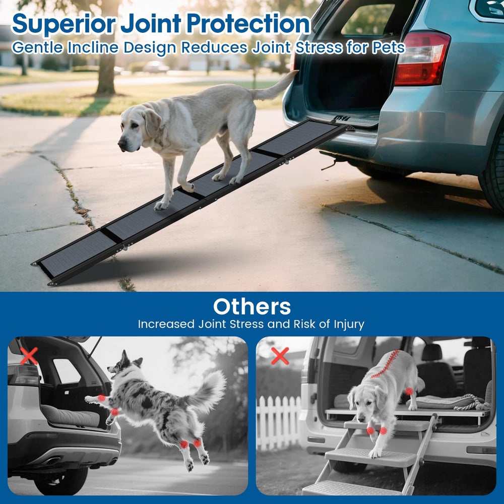 Rampa plegable HBTower para coche y casa, almacenamiento compacto