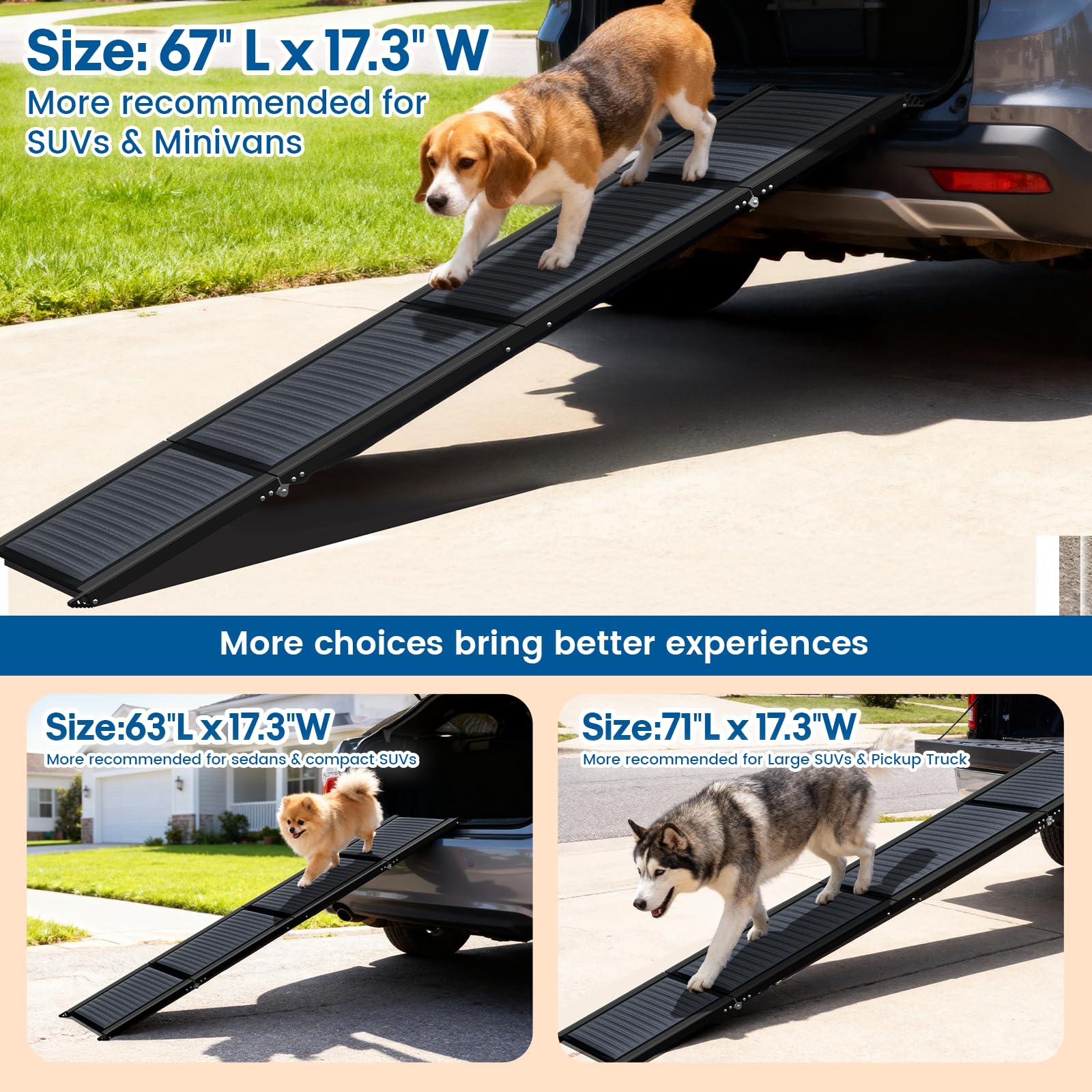 Rampa HBTower plegable cuádruple para viaje y guardado