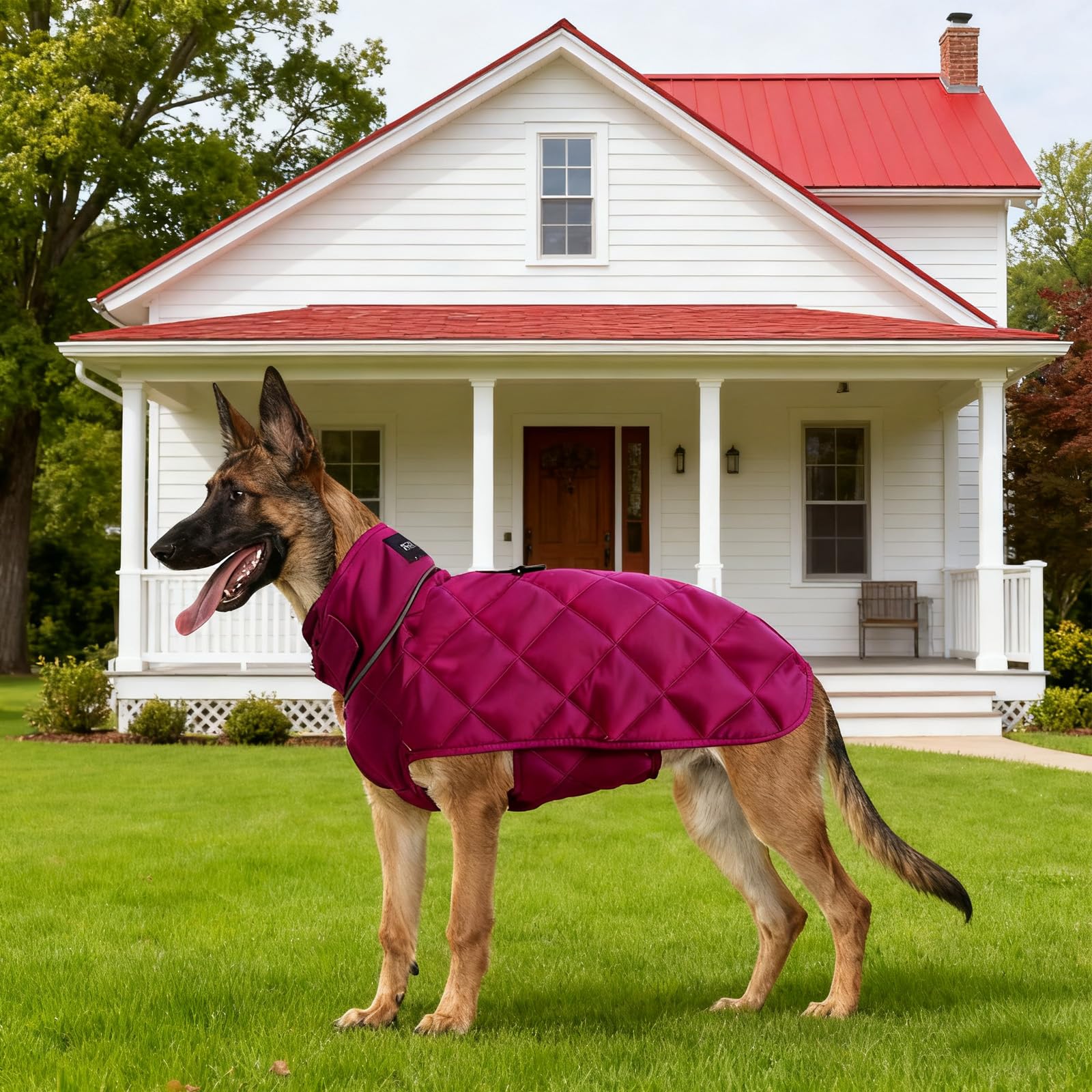HCHYEY chaleco peso para perros, cierre velcro ajustable para colocación rápida.