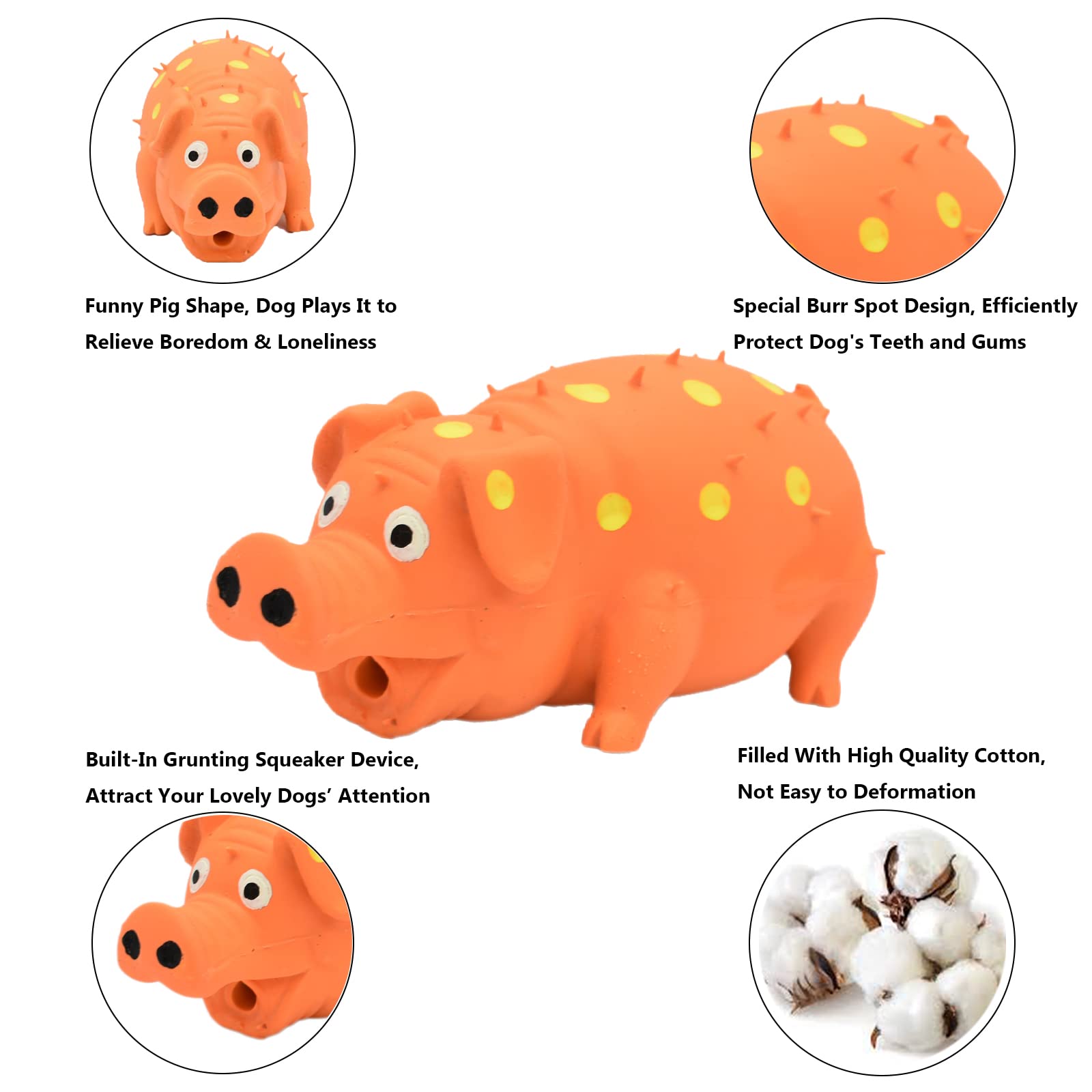 Juguete HCHYEY interactivo de dos piezas para perros de todas las razas, en naranja y verde.
