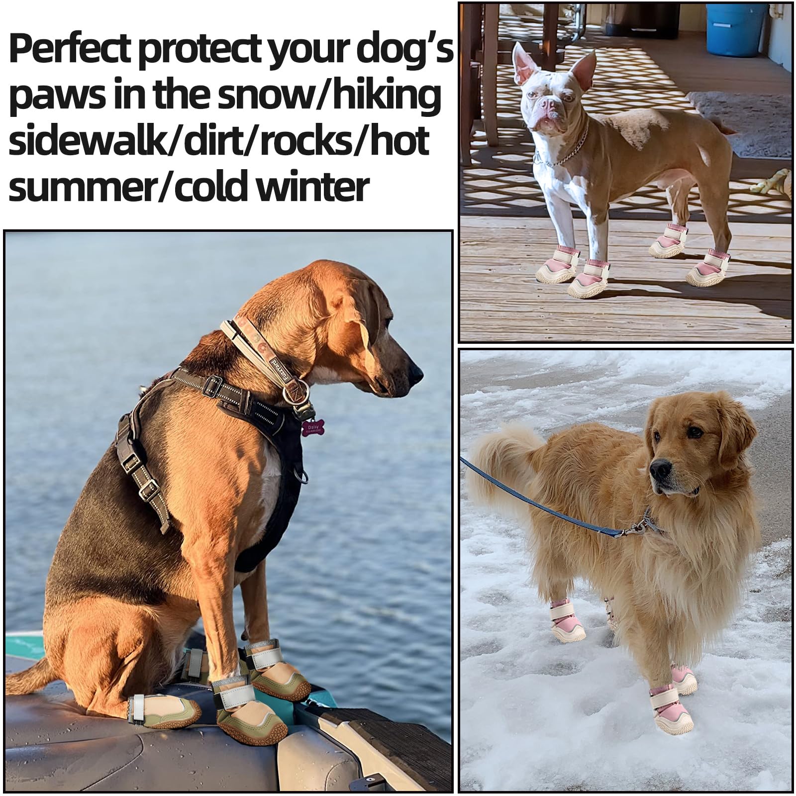 Botas Hcpet confortables y transpirables para todas las estaciones, uso interior y exterior.