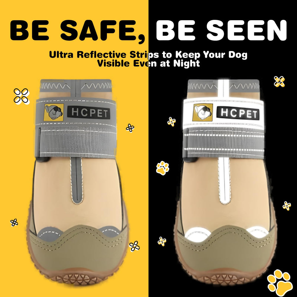 Botas Hcpet para paseos al exterior con agarre y seguridad.