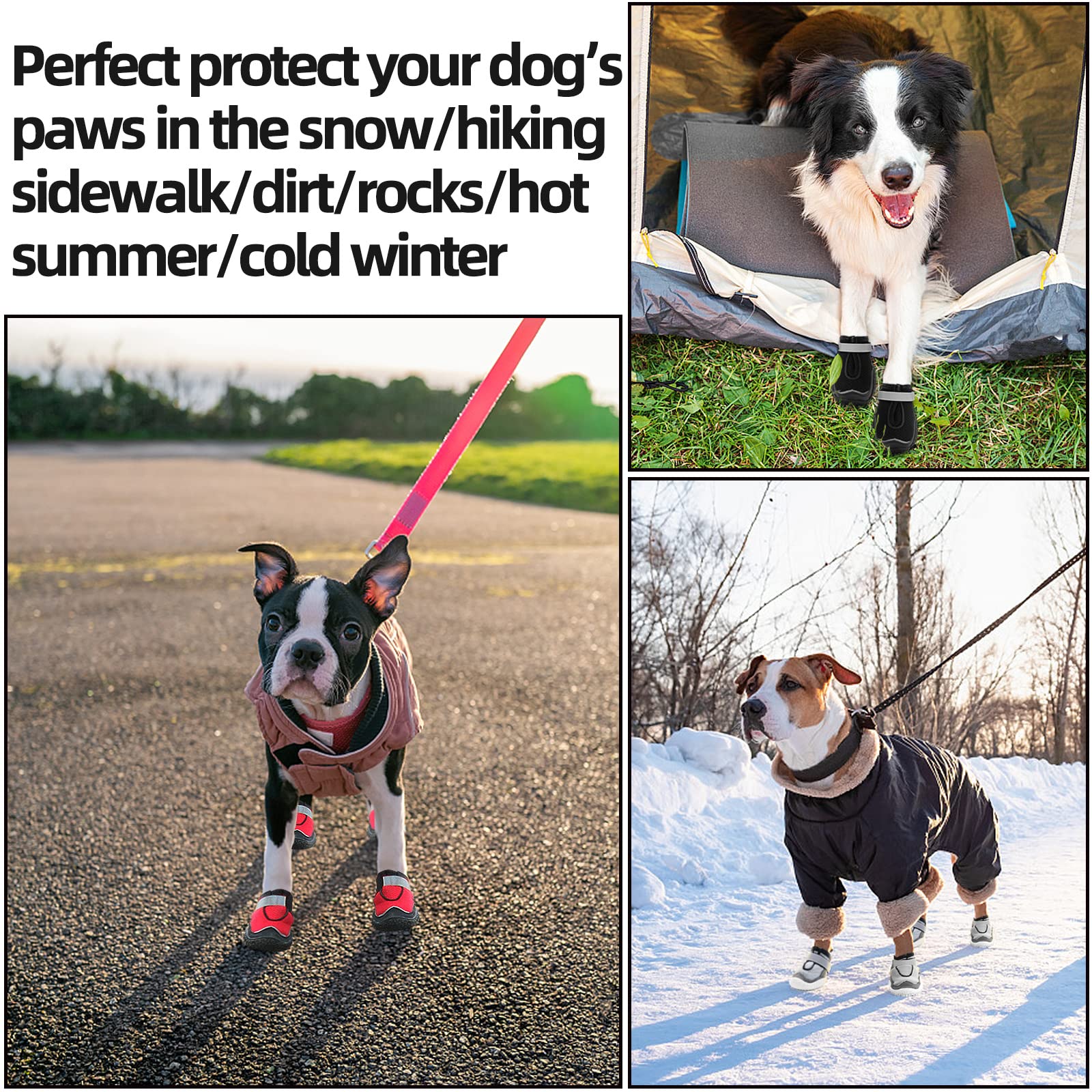 Hcpet botas para perros evitan deslizamientos en superficies irregulares