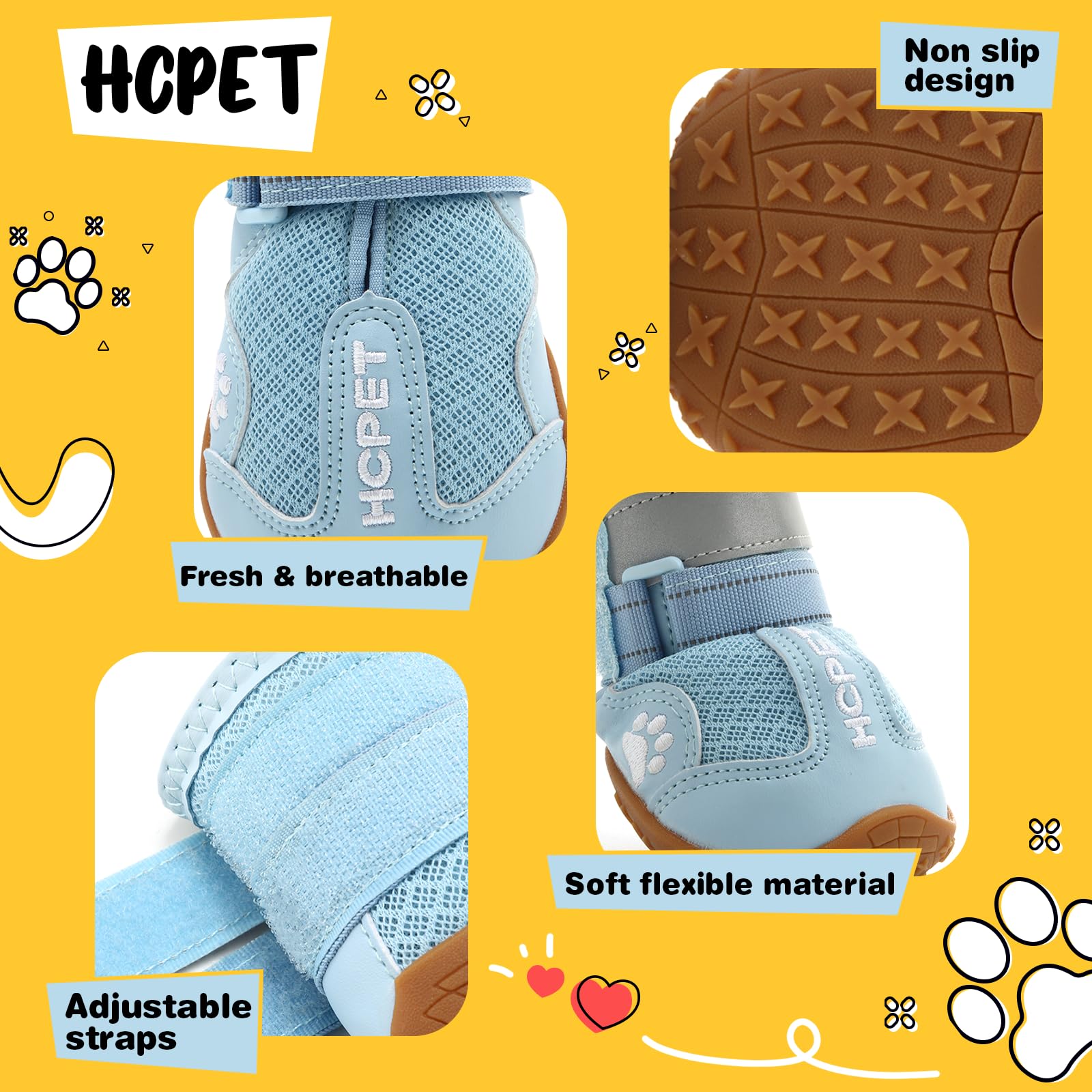 hcpet protección de zarpas contra calor y piedras en pavimento.