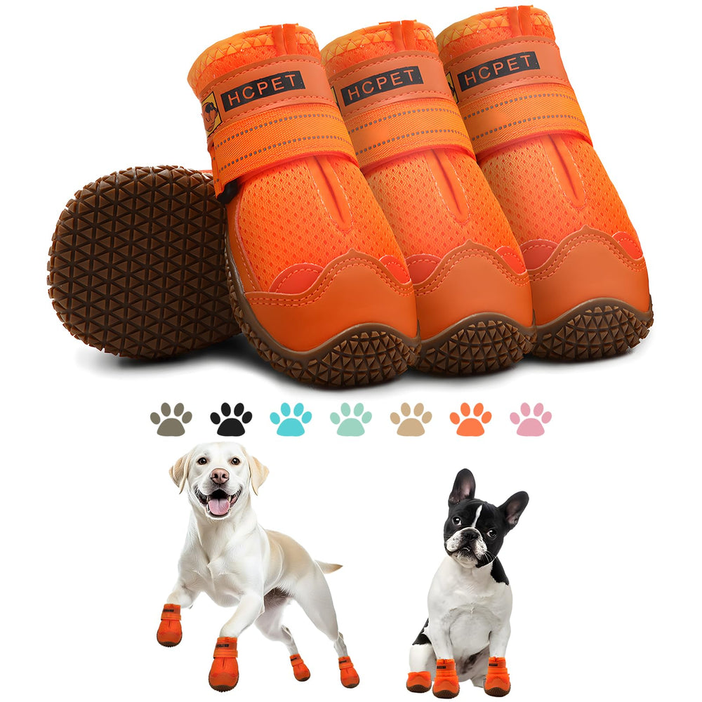 Hcpet zapatos para perros grandes, vista frontal, movilidad segura en exteriores.