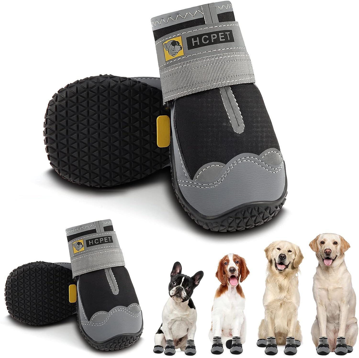 Hcpet zapatos-perro-impermeables protegen las patas durante paseos y caminatas