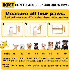 Hcpet zapatos para perros, vista lateral, protegen patas en senderos y calles.