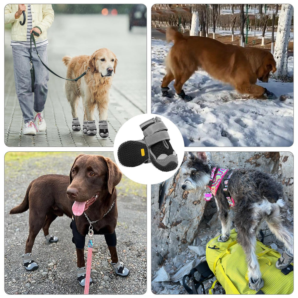 Hcpet zapatos para perros ideales para paseos y senderismo, protegen patas en climas fríos