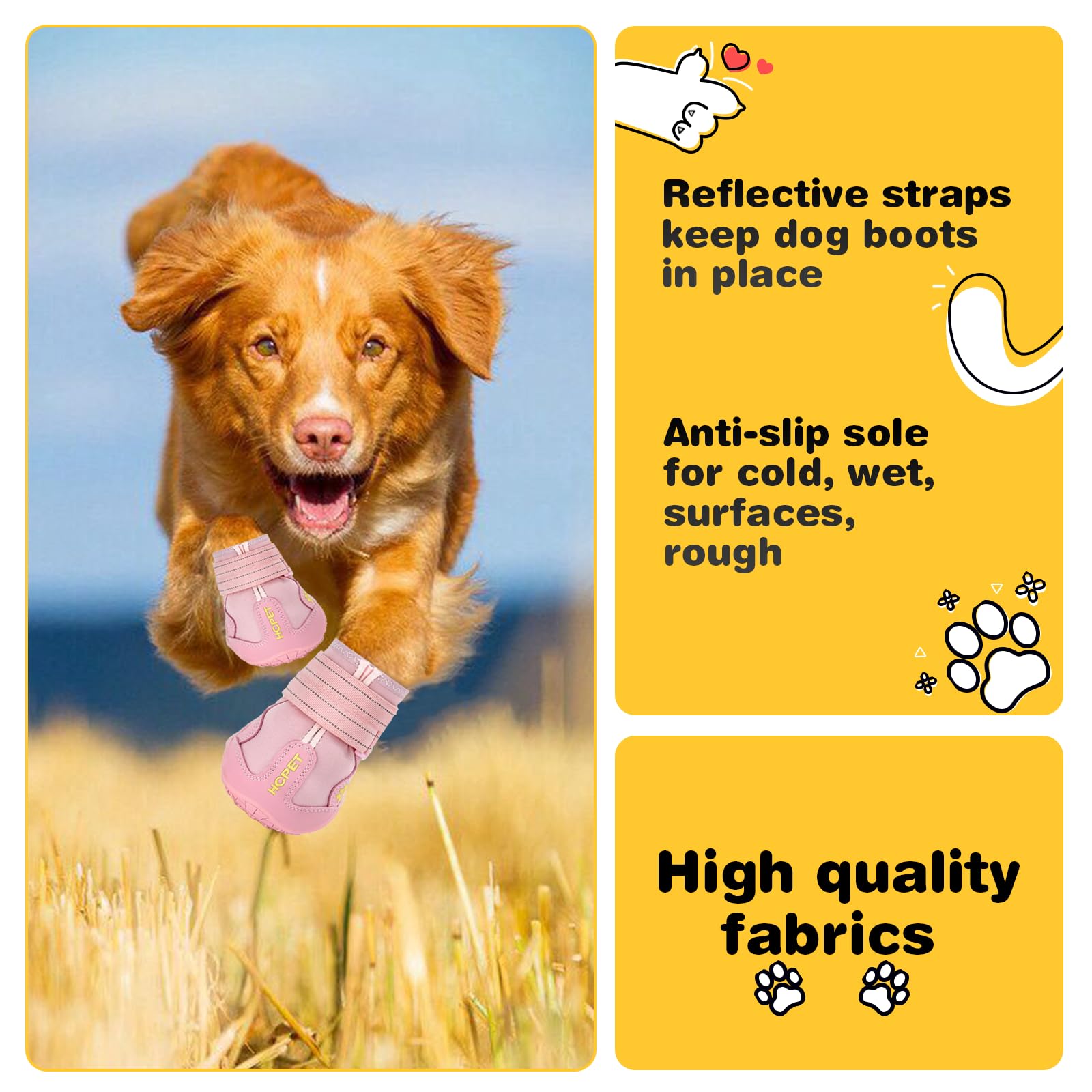 Zapatillas Hcpet con bordado de patas y durabilidad