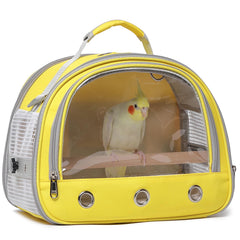 Mochila Hcupet para aves con dimensiones compactas, fácil de llevar en viajes.