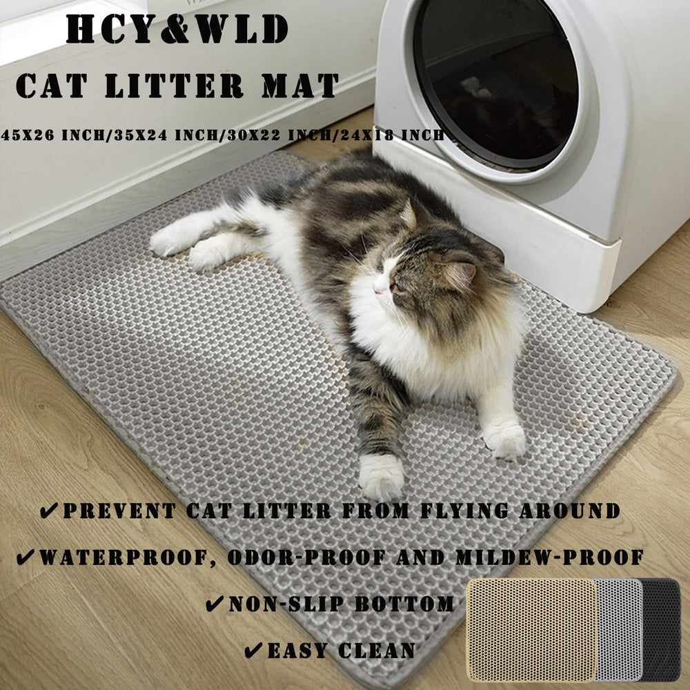 HCY&amp;WLD alfombrilla, base antideslizante, evita derrames y protege el suelo.