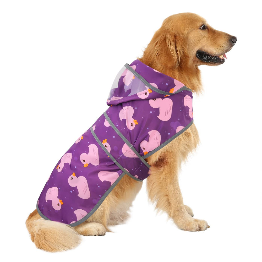 Capa impermeable HDE para perros con protección contra lluvia.