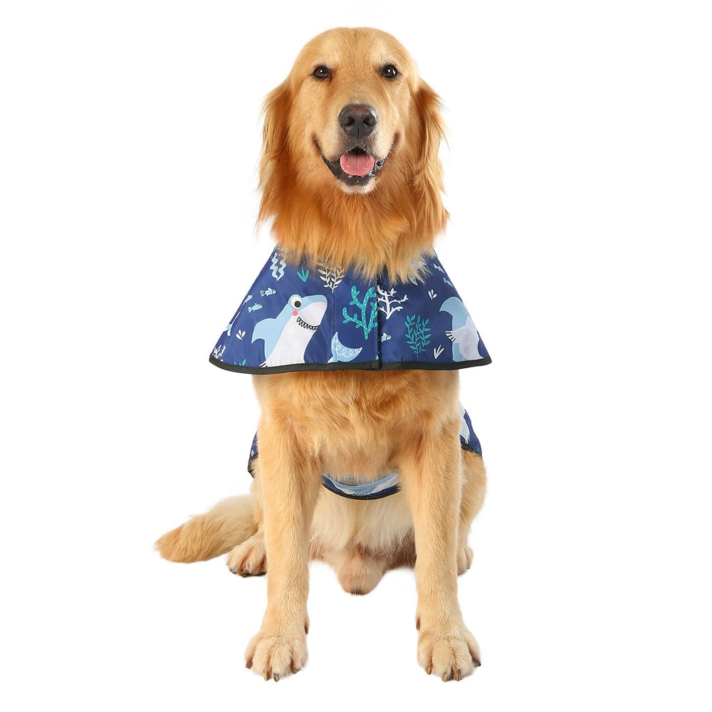 HDE chaqueta para perros con abertura para arnés, paseos sin quitar la prenda.
