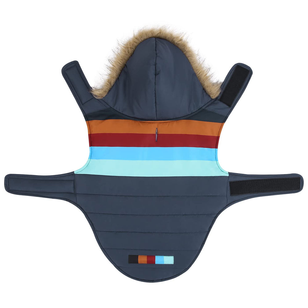Capa exterior impermeable de la chaqueta HDE para perros, protege de lluvia ligera.