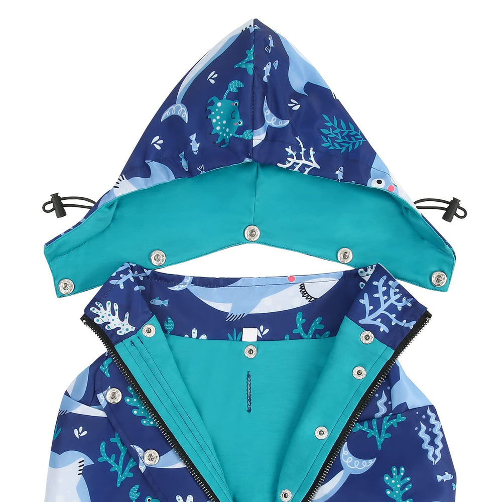 HDE chubasquero Sharks para lluvia, estilo único