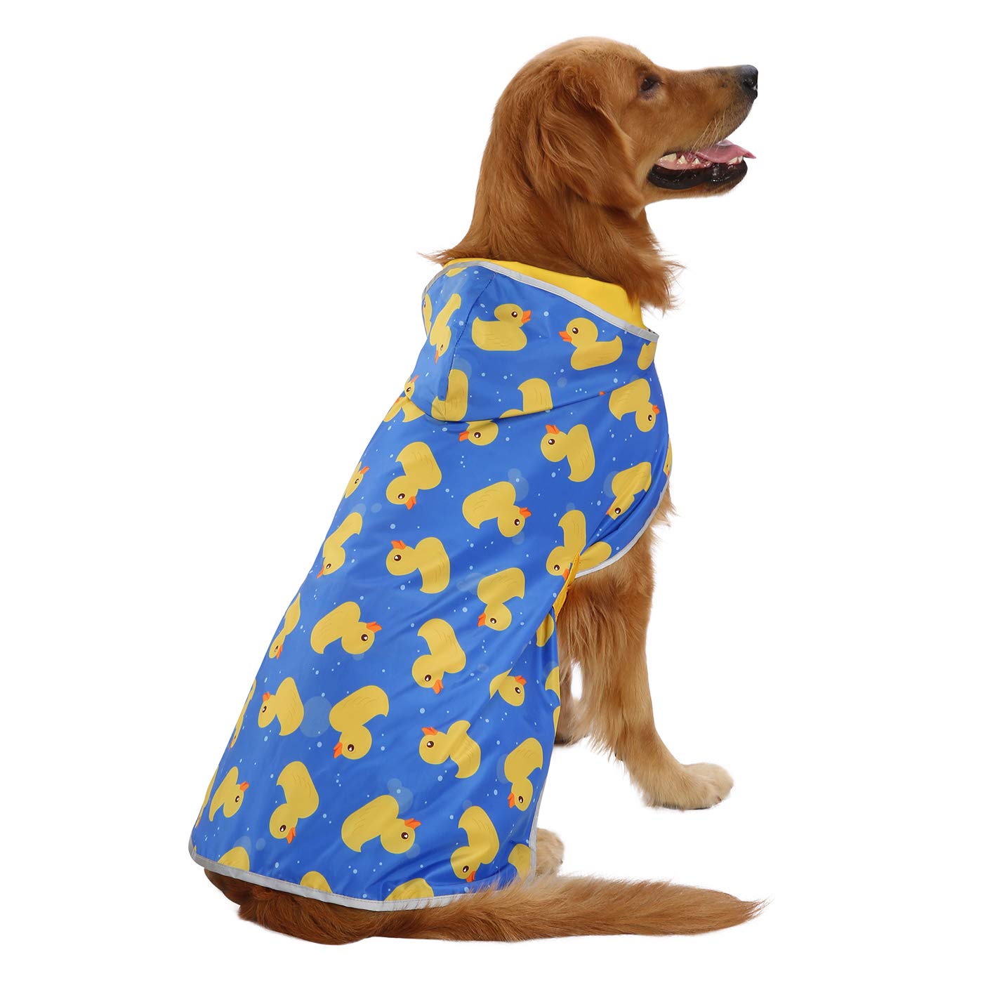 HDE poncho para perros agujero para correa paseos seguros sin quitarse