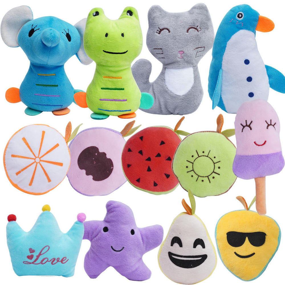 HDMOTU juguete peluche de frutas para perros, estimula la masticación.