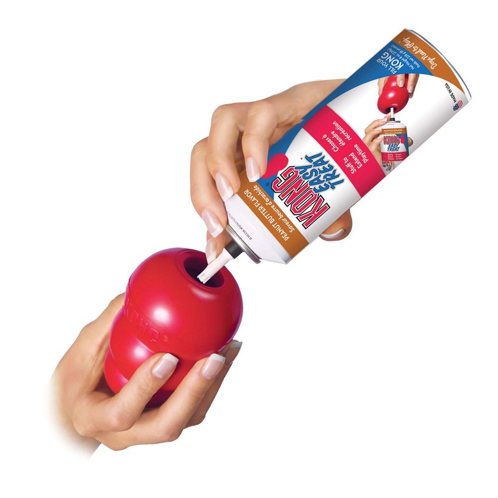 HDP KONG Clásico Grande, bola rebotando, ideal para juegos dinámicos.