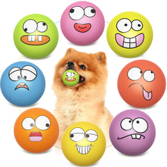 HDSX bolas redondas de látex suaves para cachorros, diversión segura