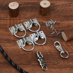 HDYEGY tornillos de montaje incluidos para fijar a la pared o viga.