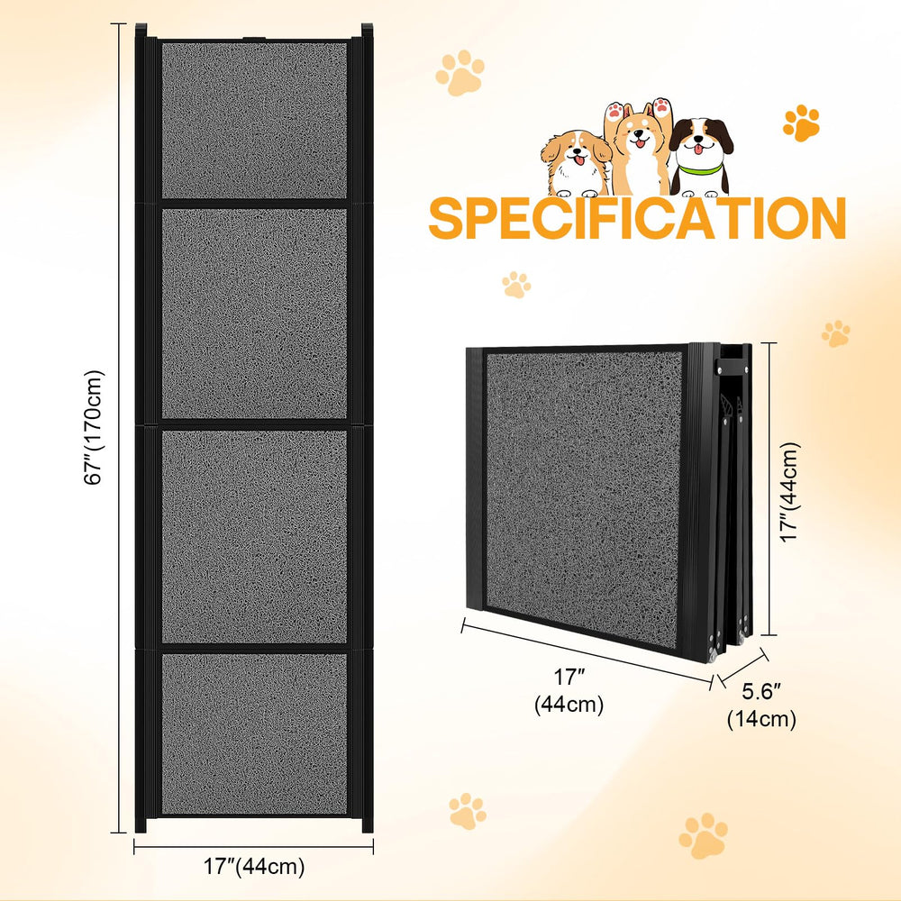 HEALLILY rampa con superficie antideslizante para perros, mejora la tracción durante el ascenso.