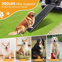 HEALLILY rampa plegable 71x20 para perros, ahorro de espacio