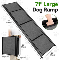 HEALLILY rampa plegable para perros, transportable en el maletero