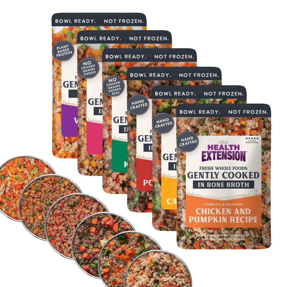 Health Extension: comida para perros lista para servir en bolsa de 3 oz.