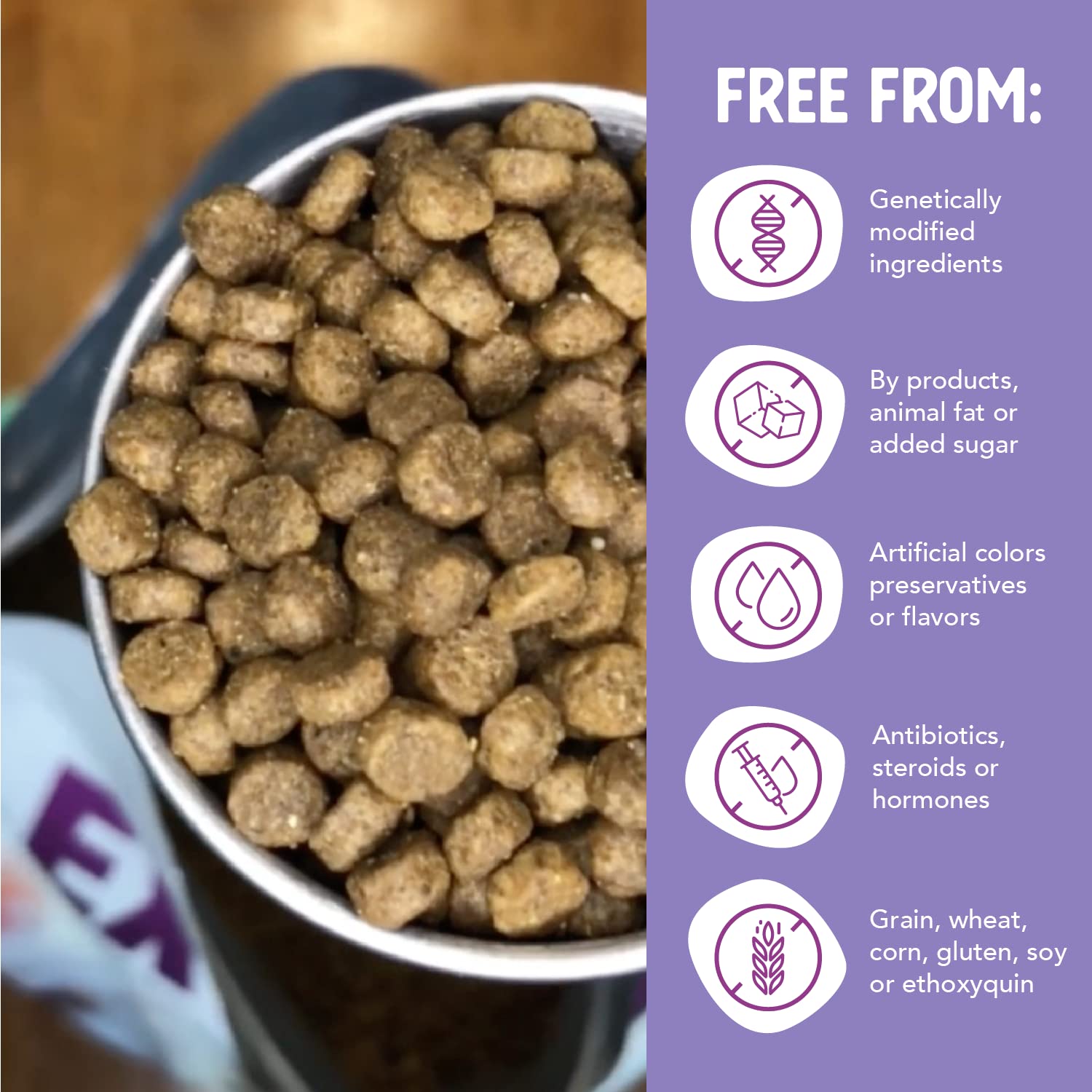 Digestión suave y defensas naturales con Health Extension para perros pequeños.