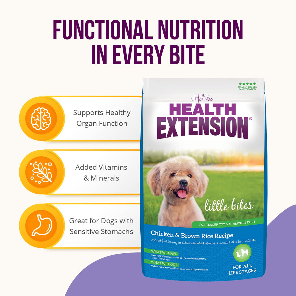 Health Extension Little Bites bolsa de 13,6 kg para perros pequeños en casa