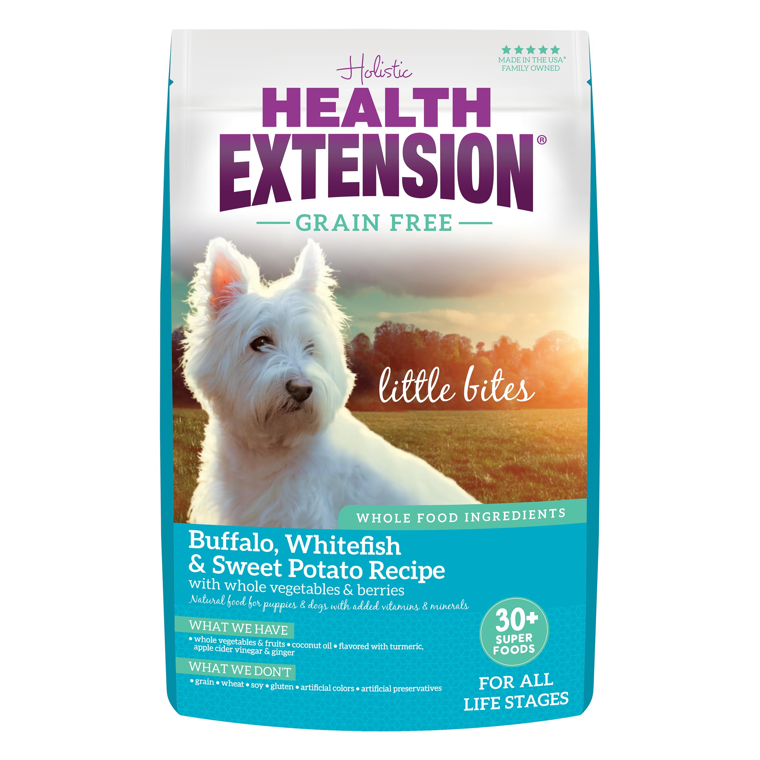Health Extension Little Bites: bocado pequeño para perros miniatura y masticación fácil