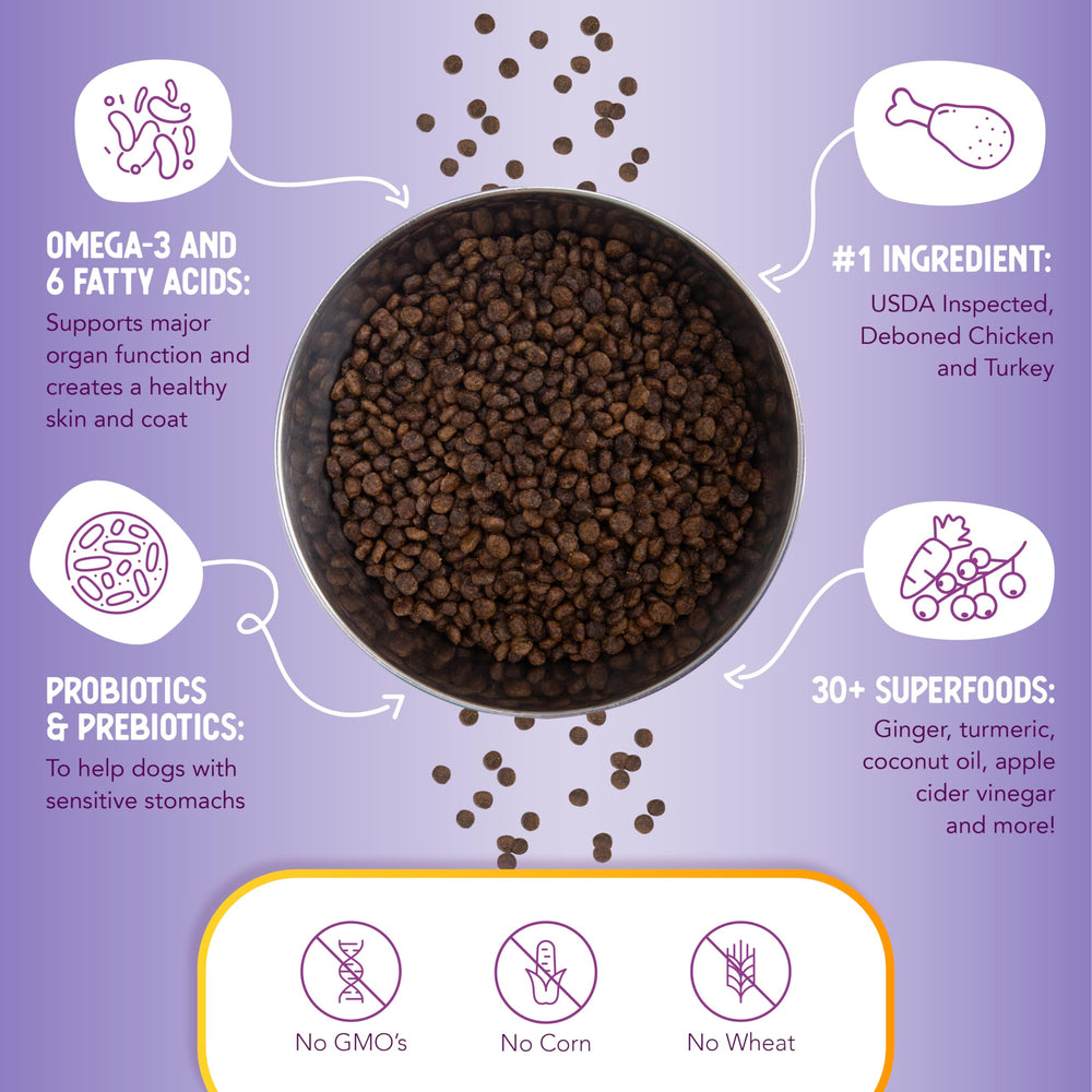 Probióticos, prebióticos y antioxidantes en Health Extension para equilibrio intestinal.