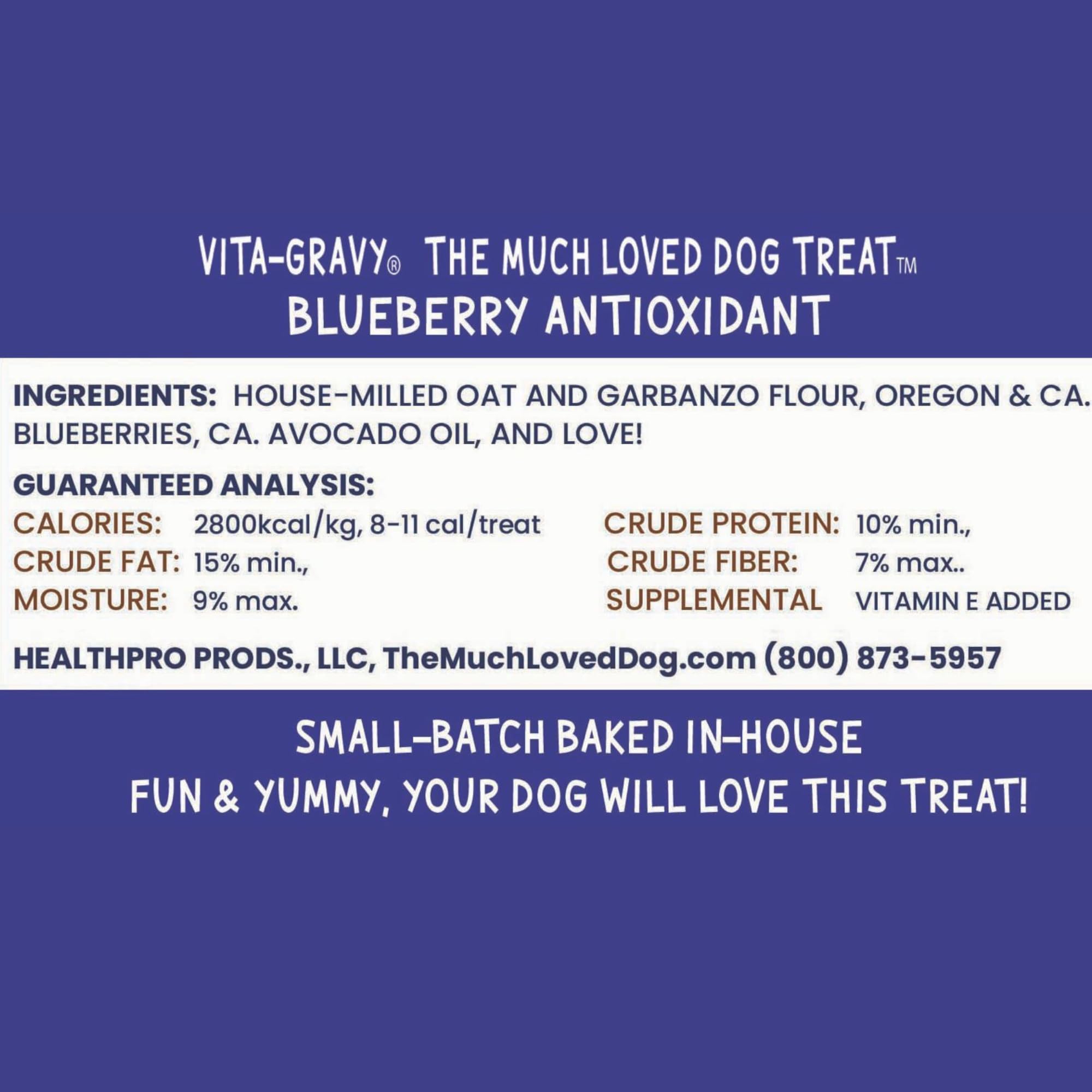 Healthpro Prods Much-Loved Dog: dos bolsas de golosinas arándano para entrenamiento diario.
